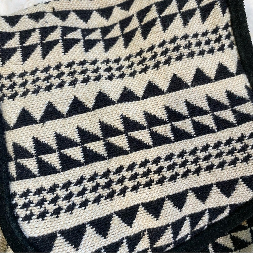 American Eagle Drawstring Tribal Aztec Print Embr… - image 4